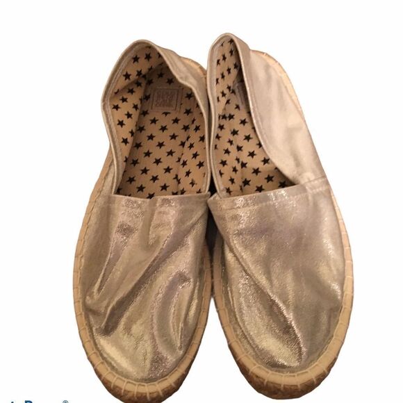 COLORS OF CALIFORNIA Silver Slip-On Espadrilles Sandals Shoes Silver 39 - Picture 3 of 7